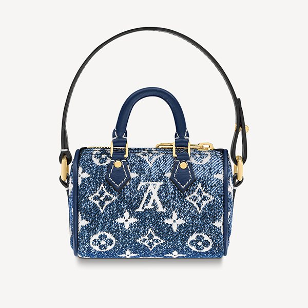 【ミニ】ルイヴィトン ビジューサック 偽物 マイクロ スピーディー デニム M00546